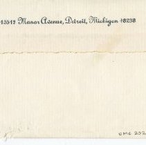 Envelope back